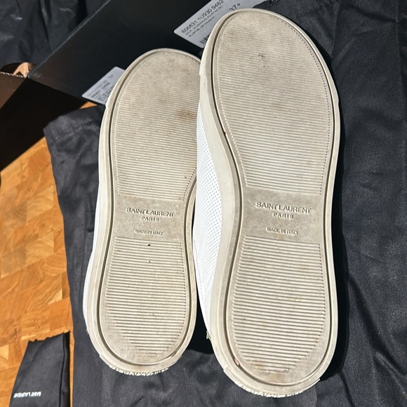 SAINT LAURENT women’s white and green python sneakers. In VGUC 37.5 EURO. - Picture 4 of 14